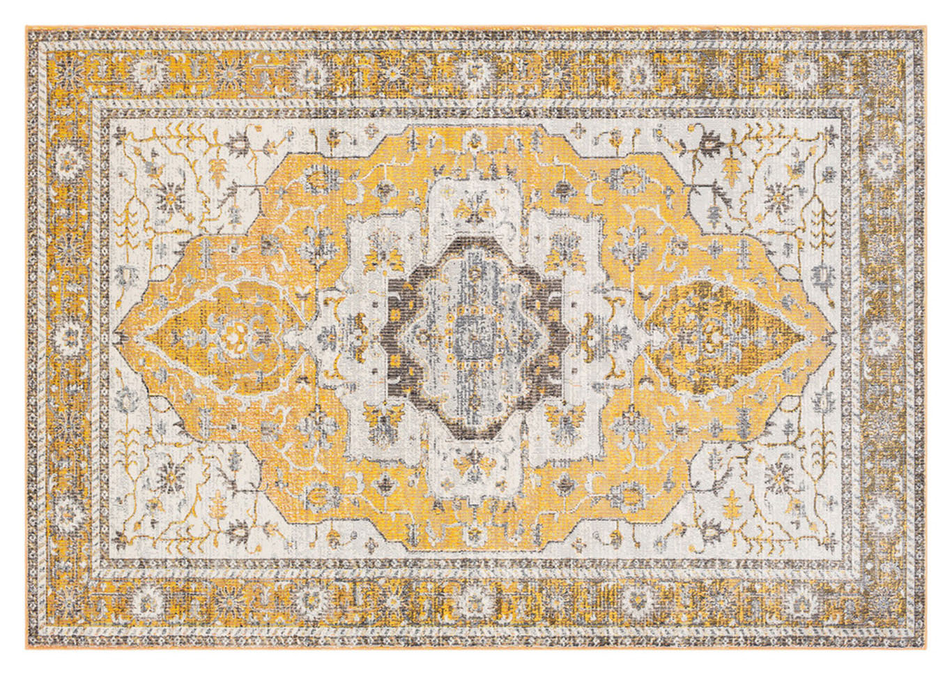 Aura Silk Yellow Area Rug,Surya