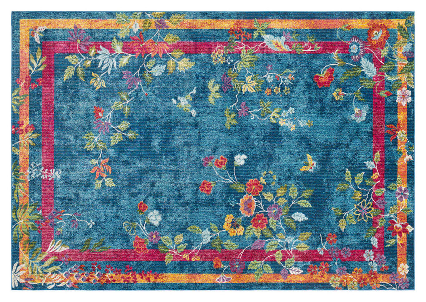 Aura Silk Blue Area Rug,Surya