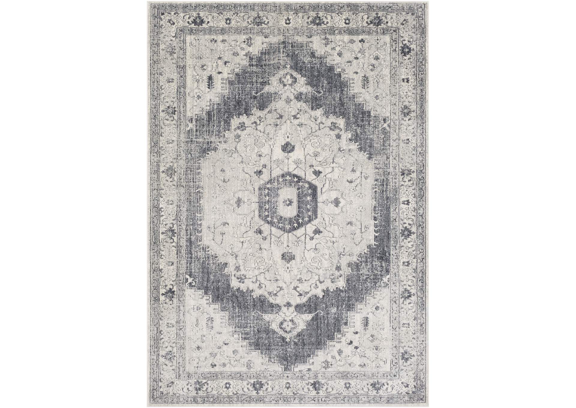 Aura Silk Gray Area Rug,Surya