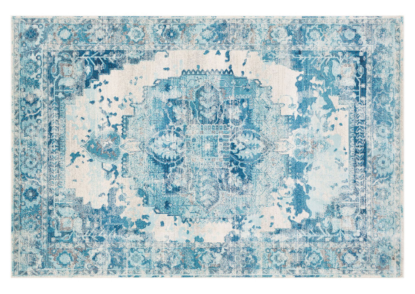 Aura Silk Blue Area Rug,Surya