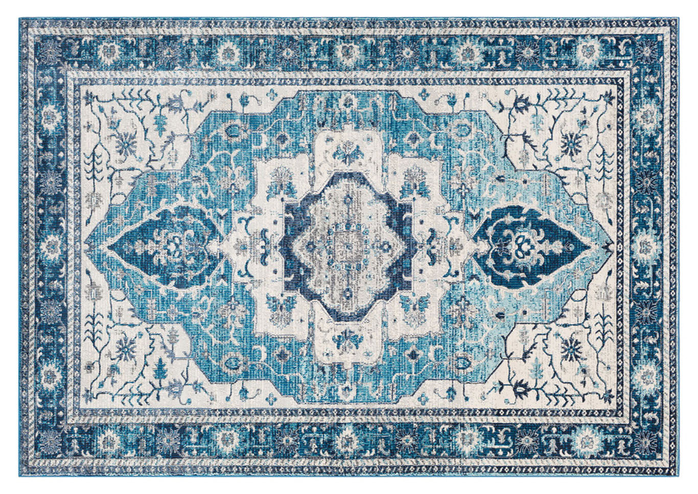 Aura Silk Blue Area Rug,Surya