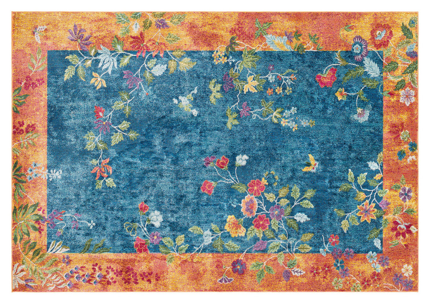 Aura Silk Blue Area Rug,Surya