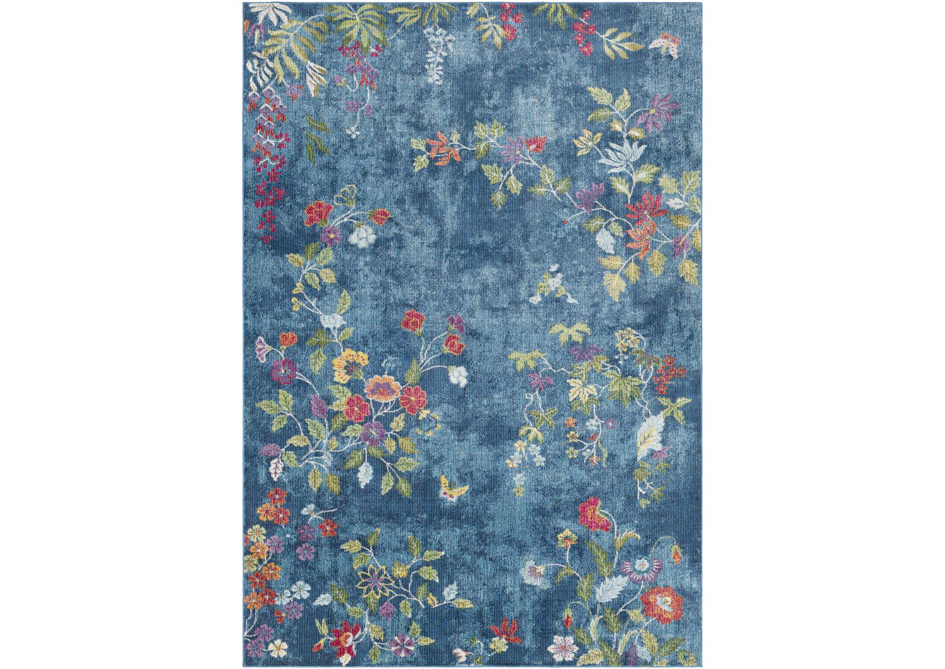 Aura Silk Blue Area Rug,Surya