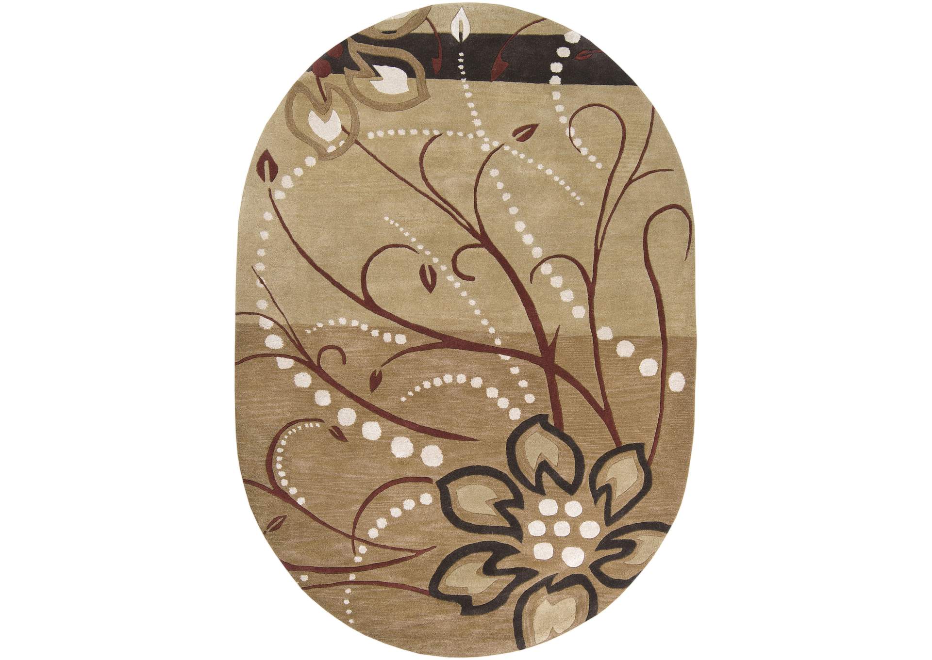 Athena Brown Area Rug,Surya