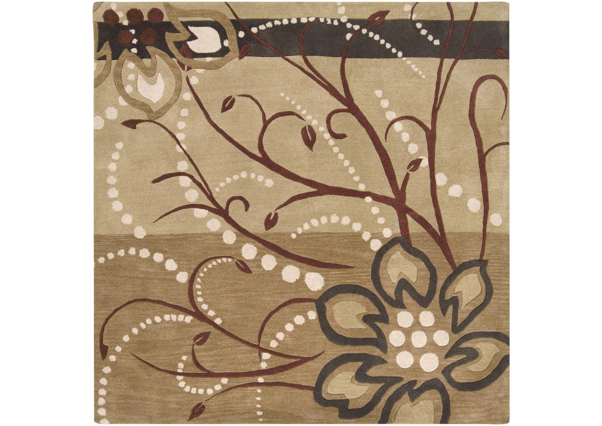 Athena Brown Area Rug,Surya