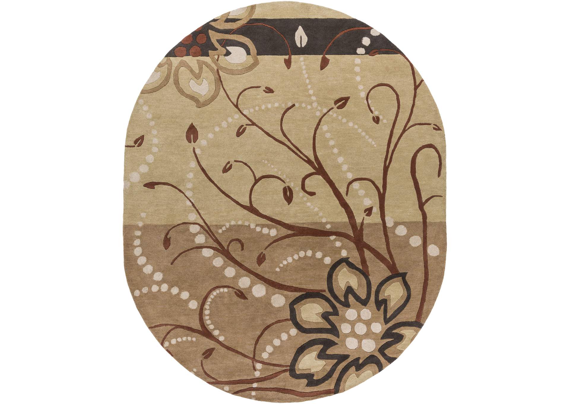 Athena Brown Area Rug,Surya
