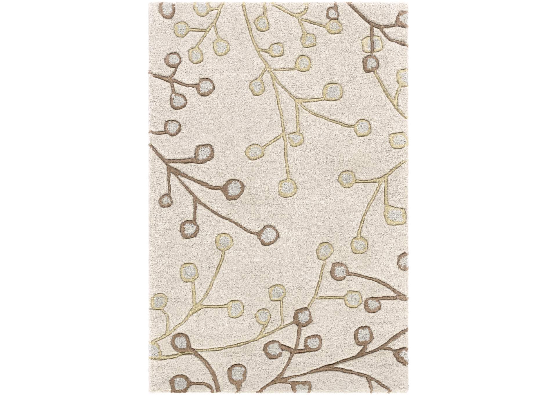 Athena Neutral Area Rug,Surya