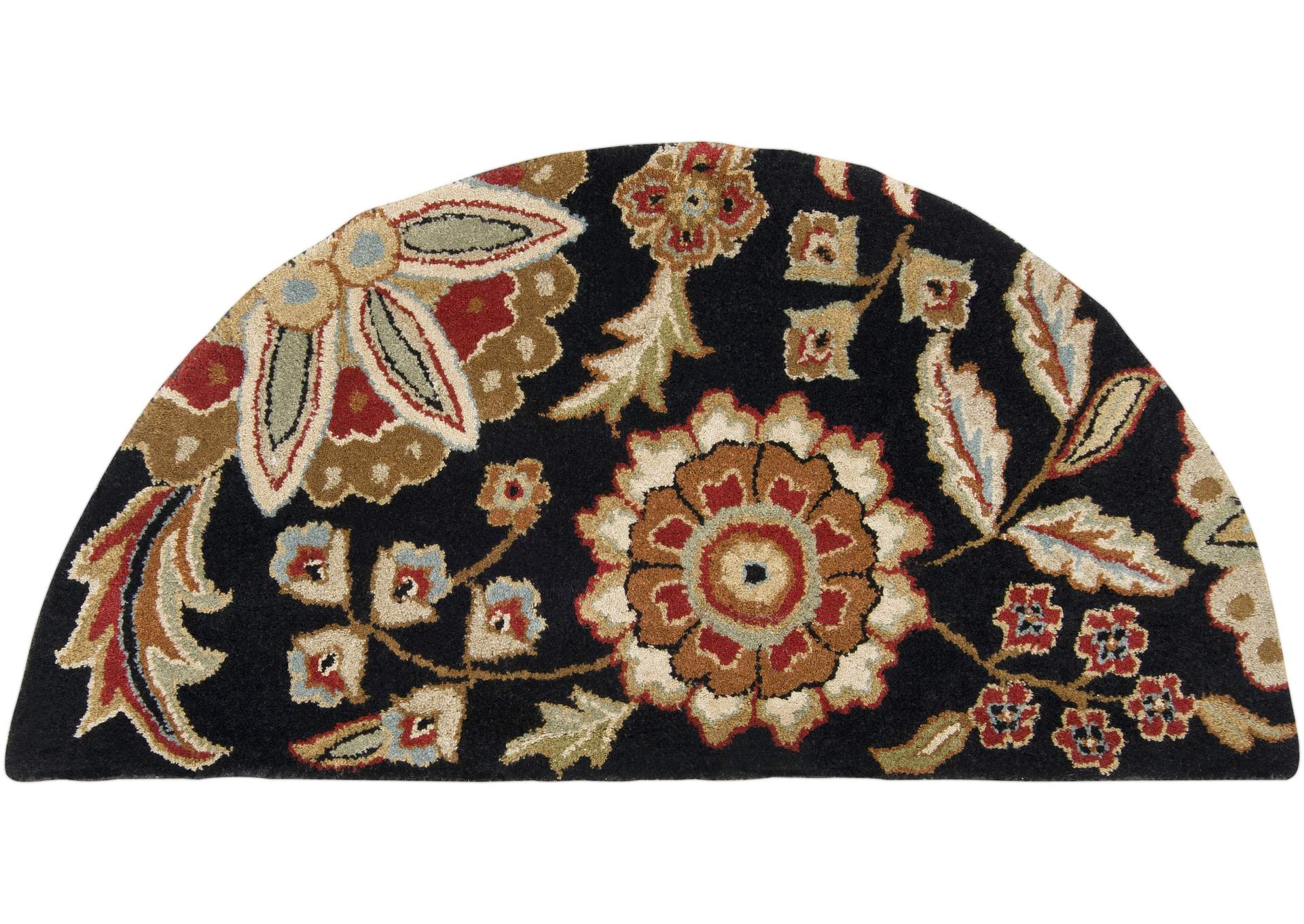 Athena Black Area Rug,Surya