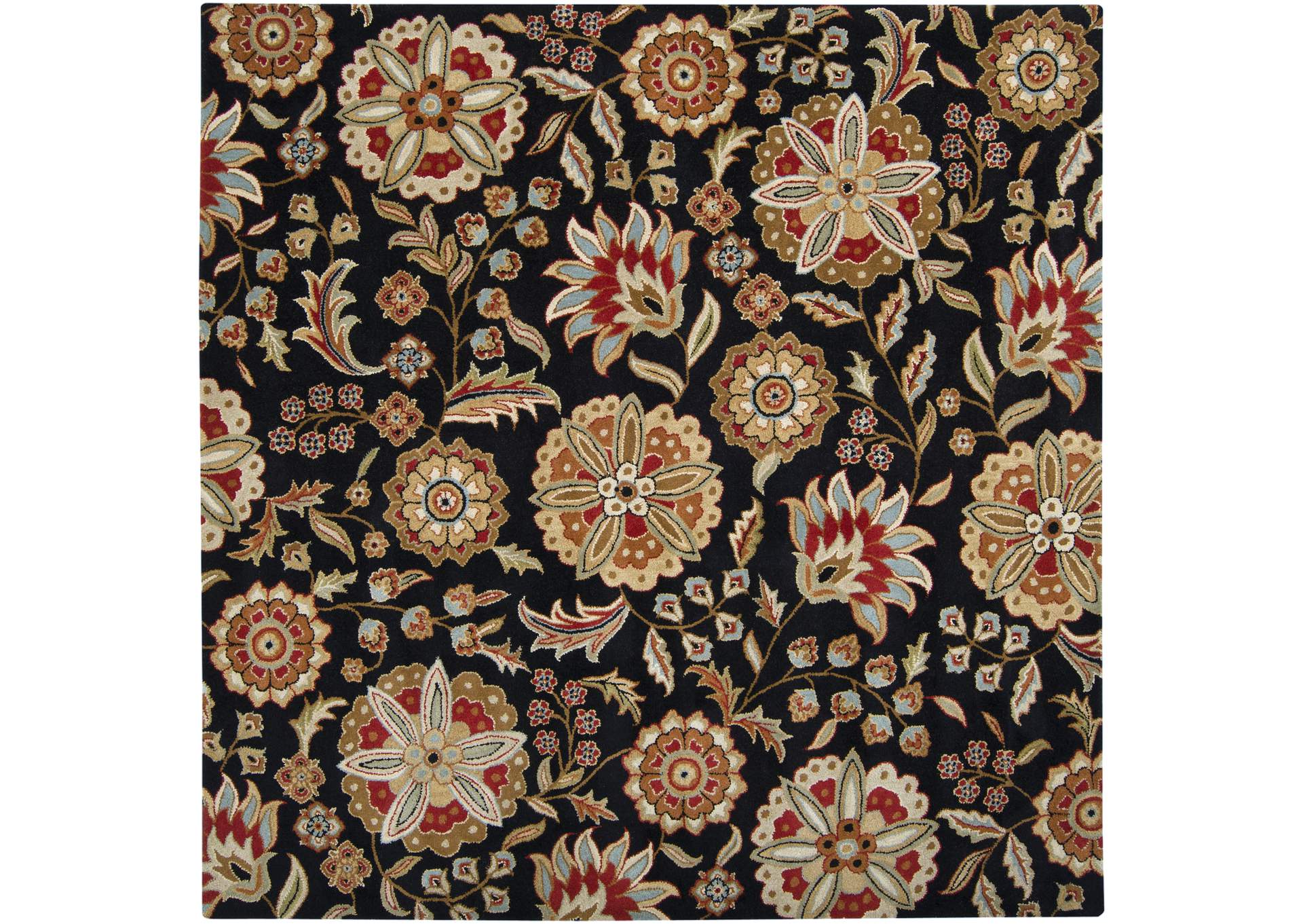 Athena Black Area Rug,Surya