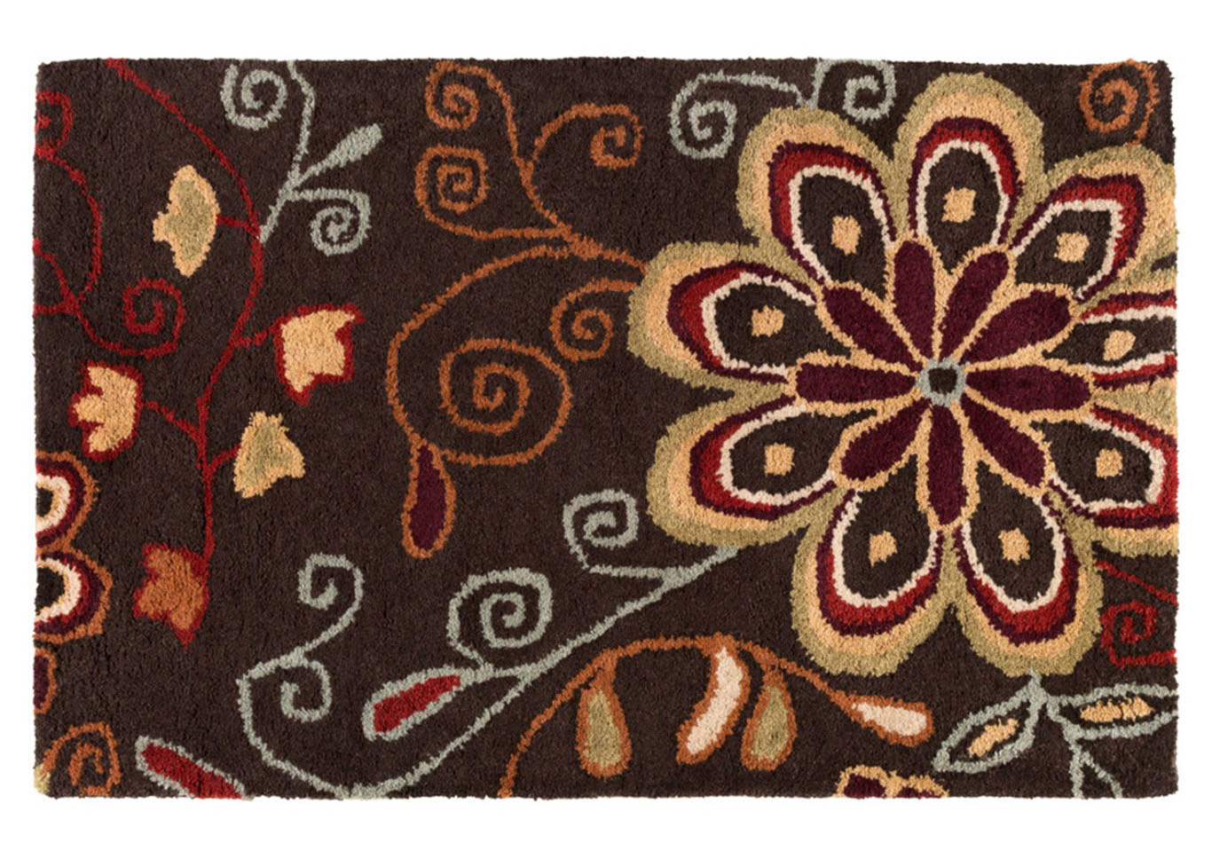 Athena Brown Area Rug,Surya
