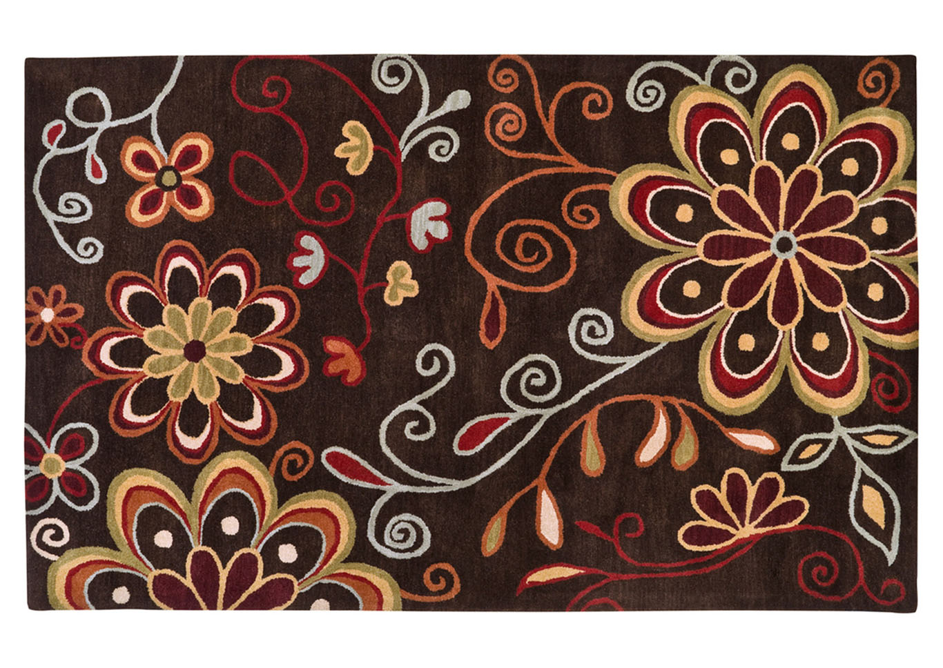 Athena Brown Area Rug,Surya
