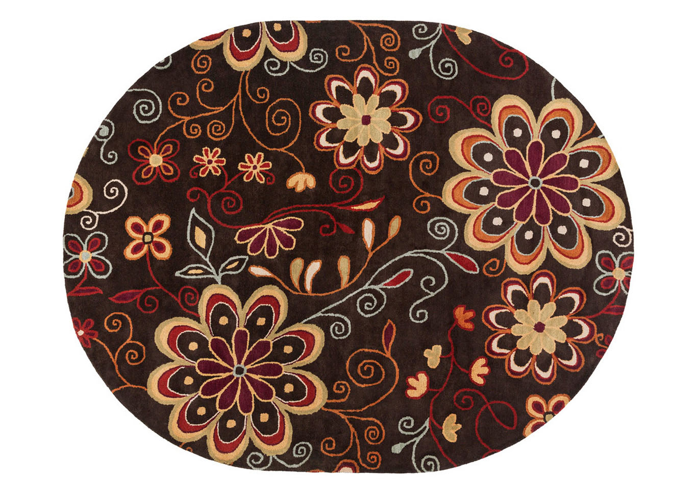 Athena Brown Area Rug,Surya