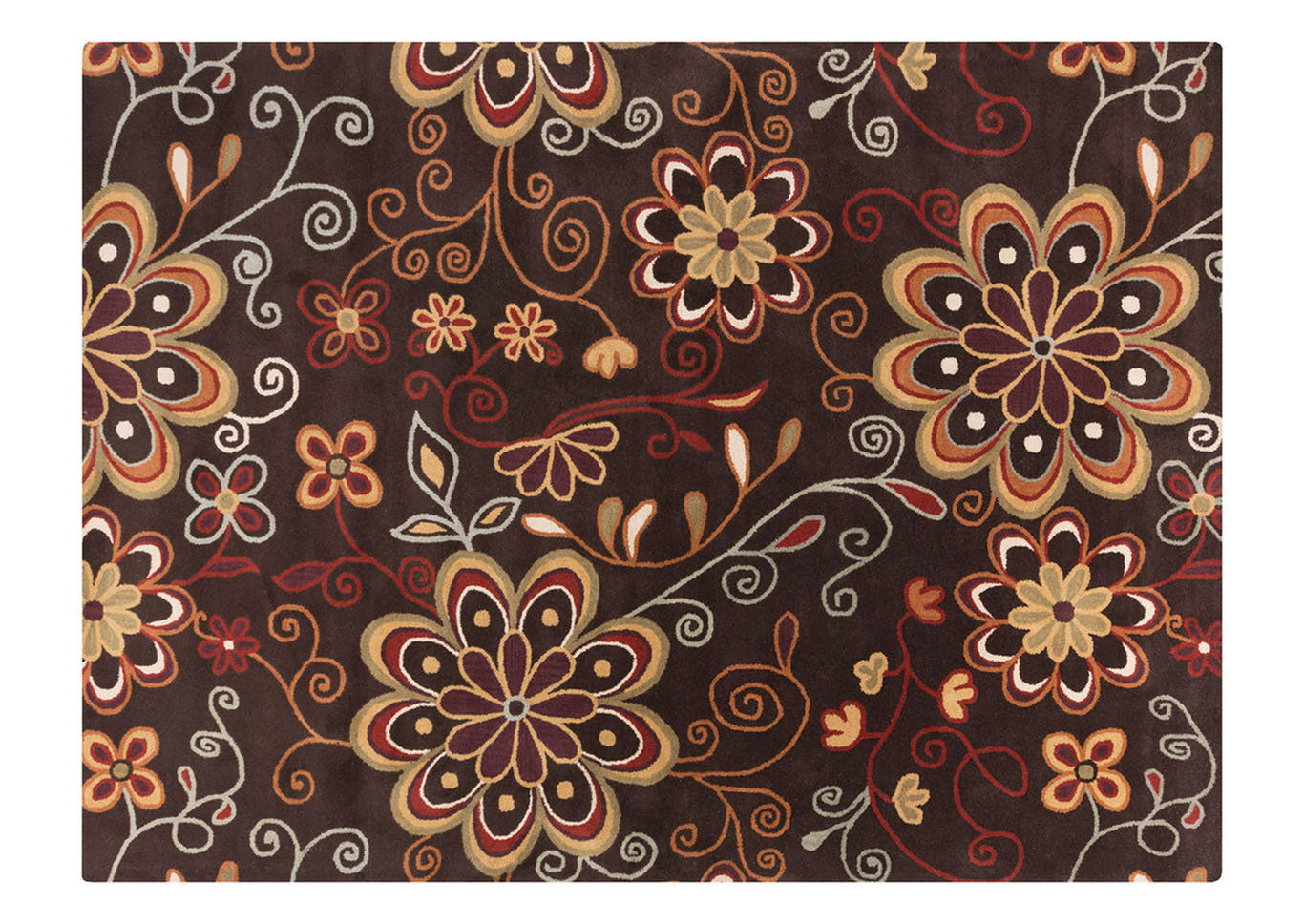 Athena Brown Area Rug,Surya