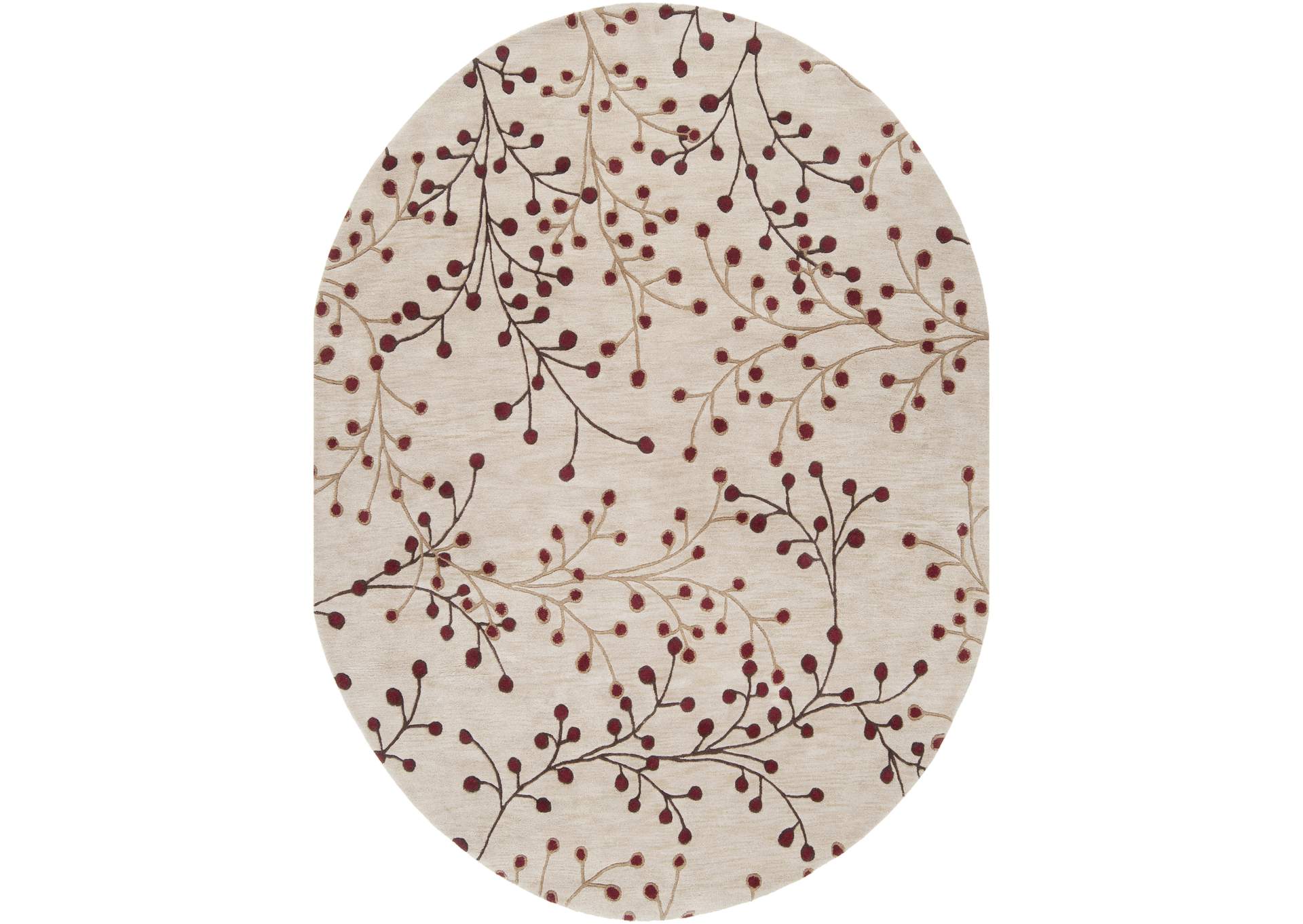 Athena Red Area Rug,Surya