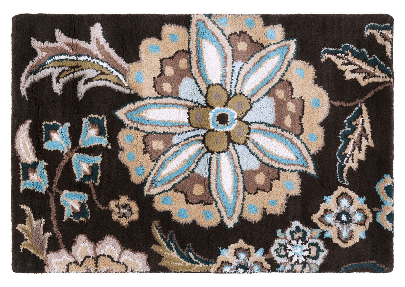 Athena Black Area Rug,Surya