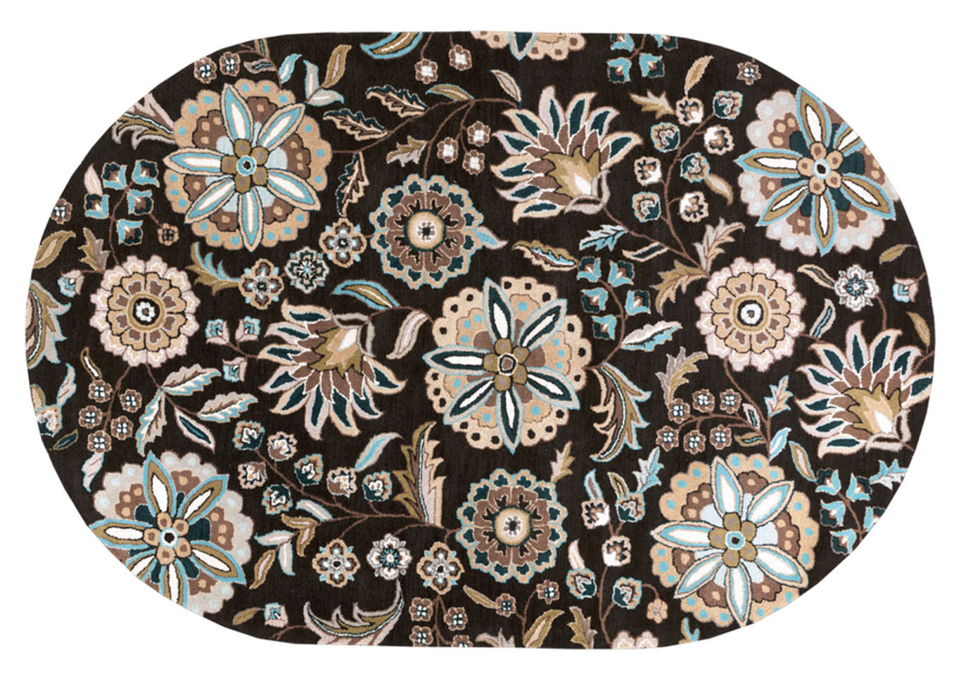 Athena Black Area Rug,Surya