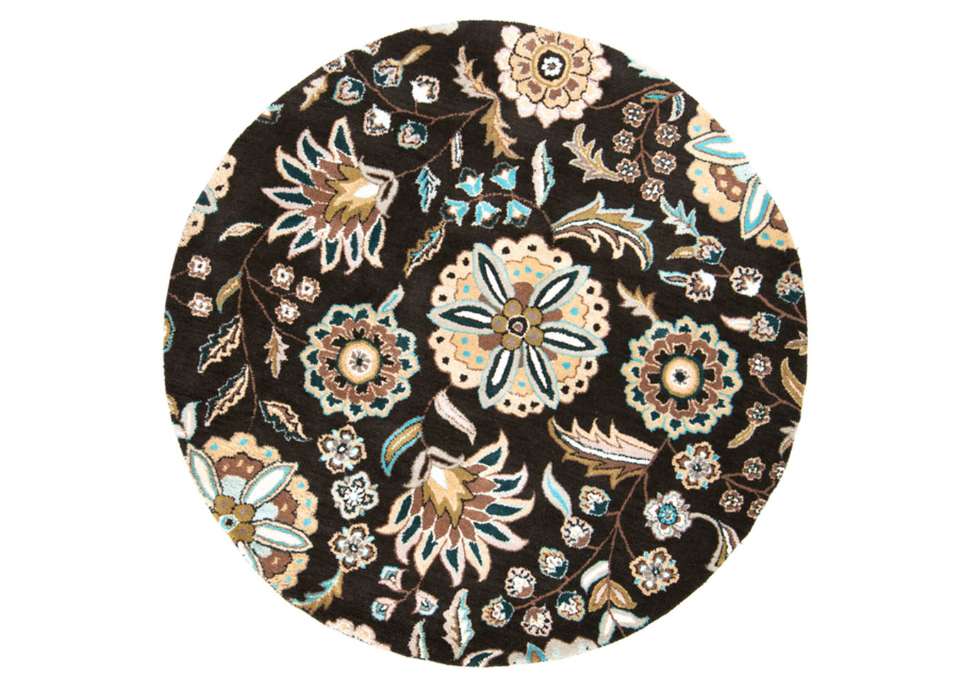 Athena Black Area Rug,Surya