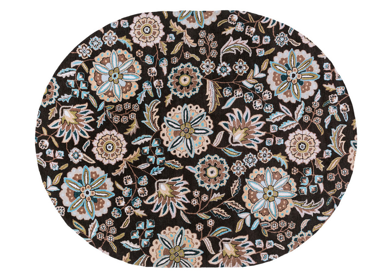 Athena Black Area Rug,Surya