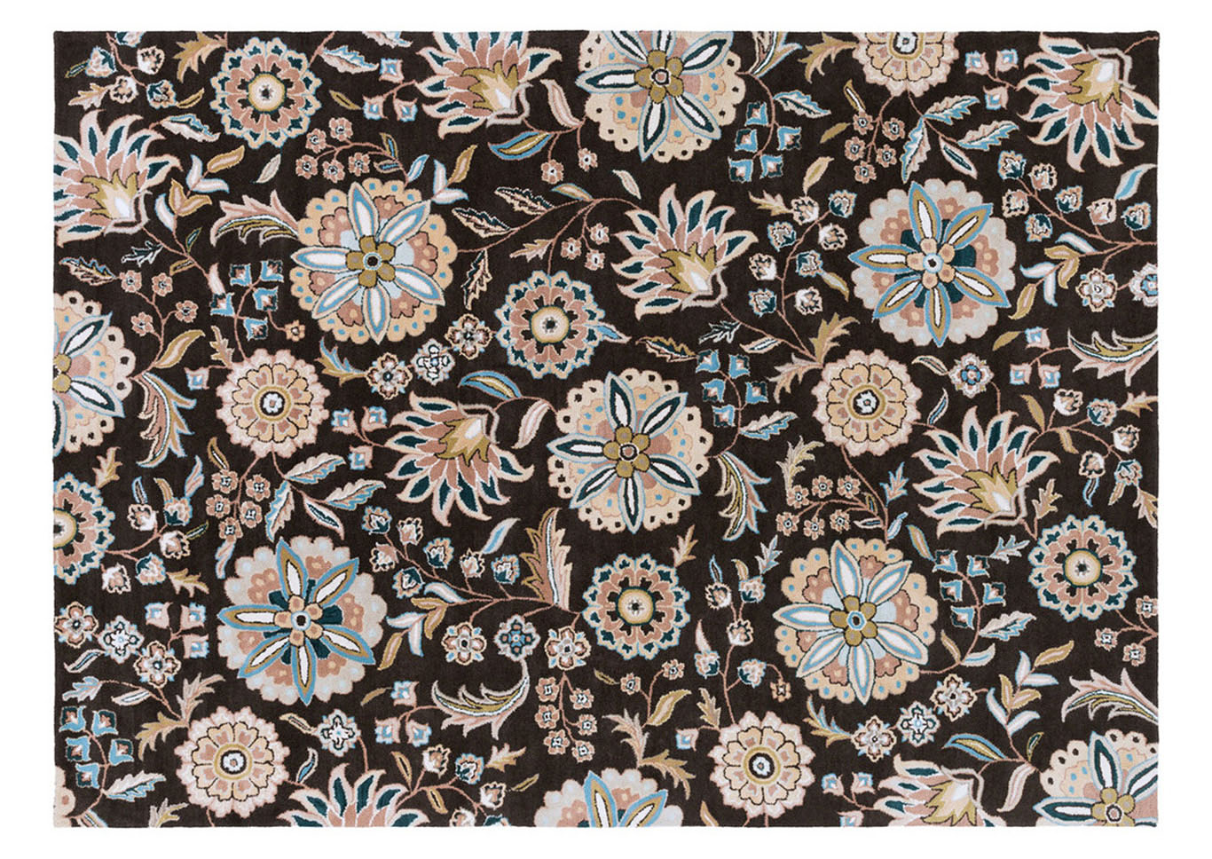 Athena Black Area Rug,Surya