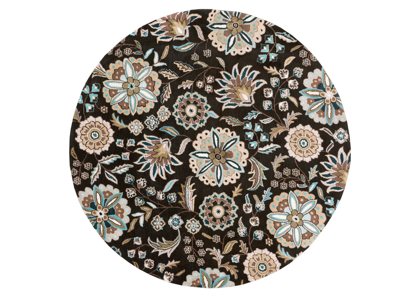 Athena Black Area Rug,Surya
