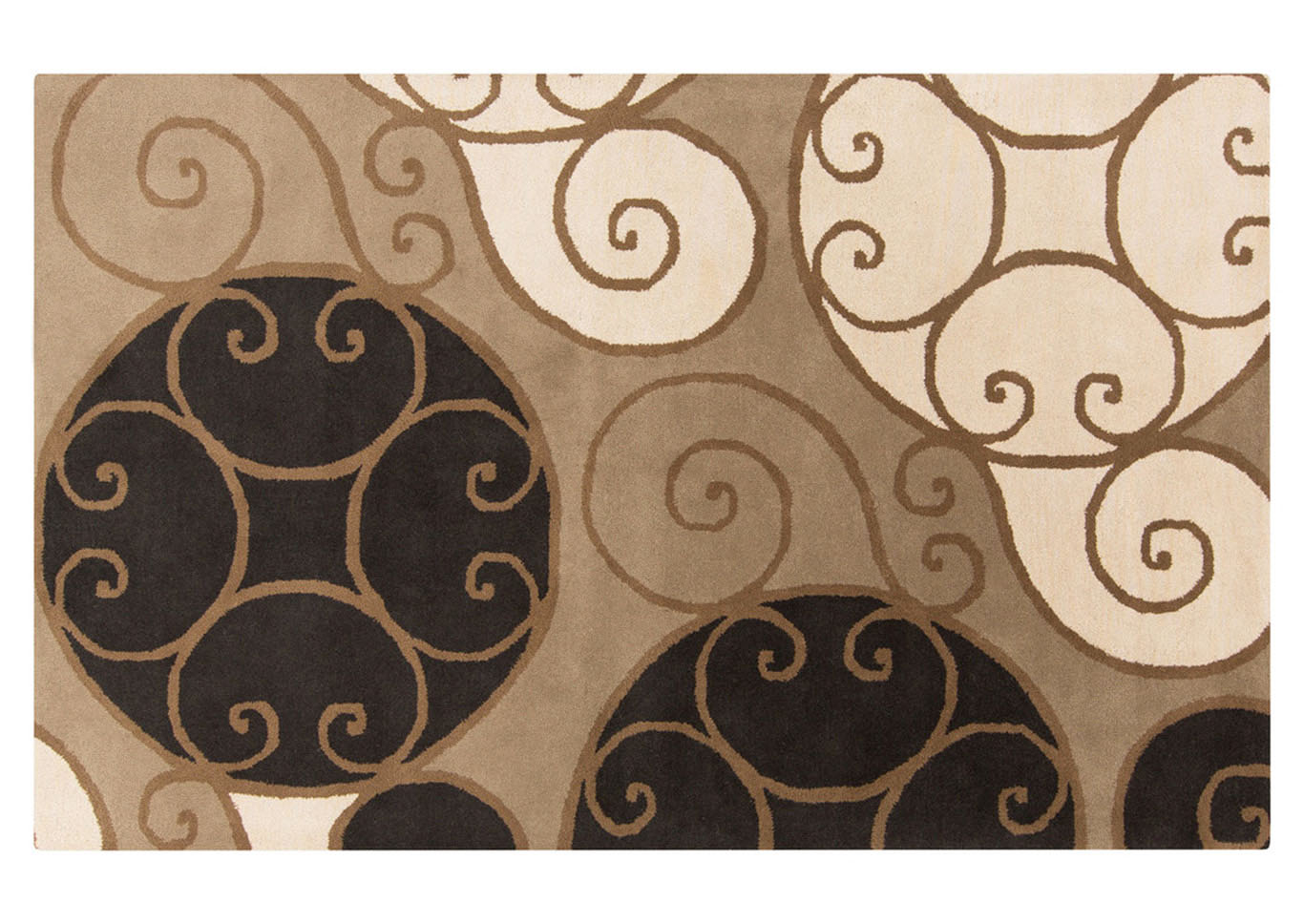 Athena Neutral Area Rug,Surya