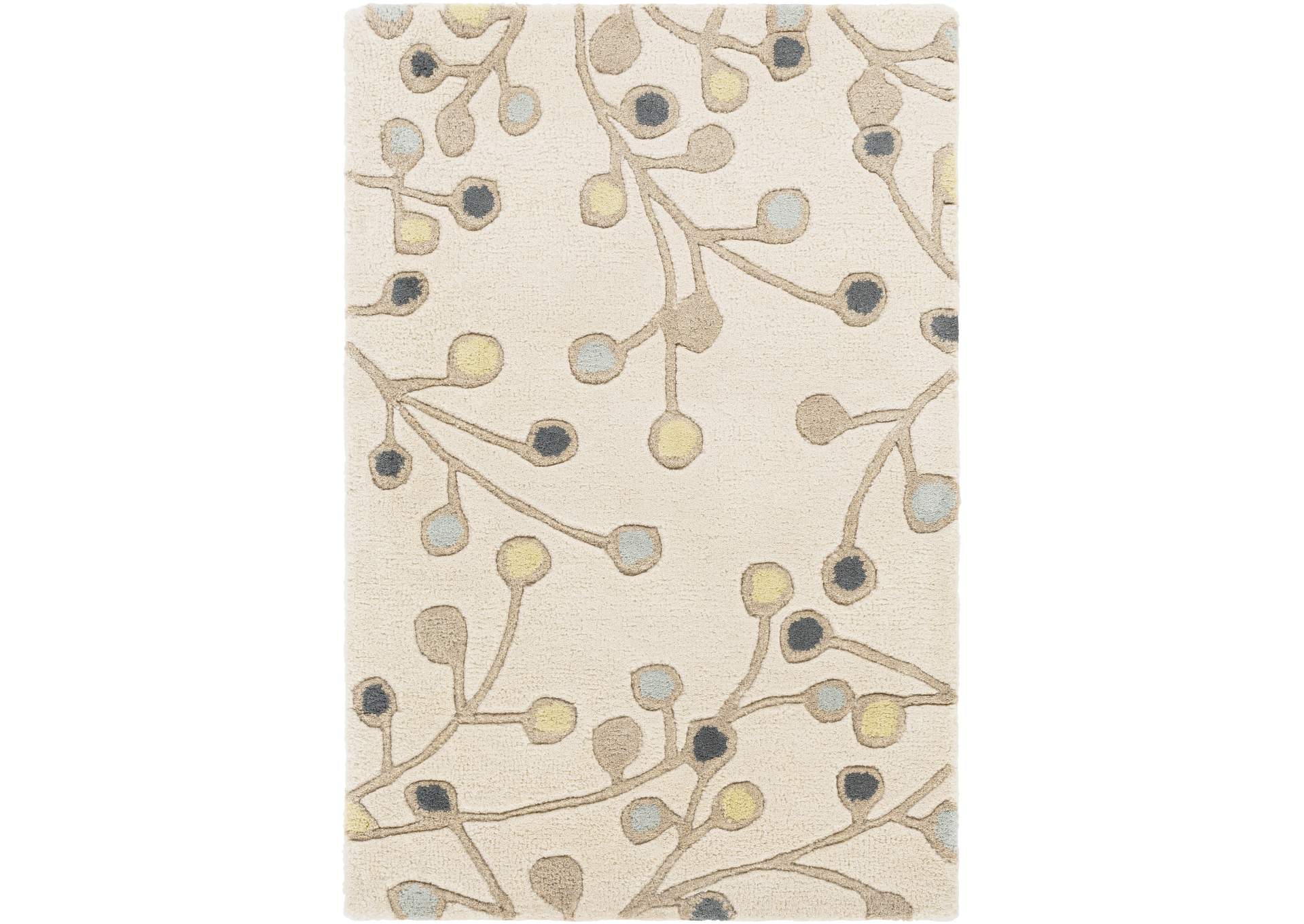 Athena Neutral Area Rug,Surya