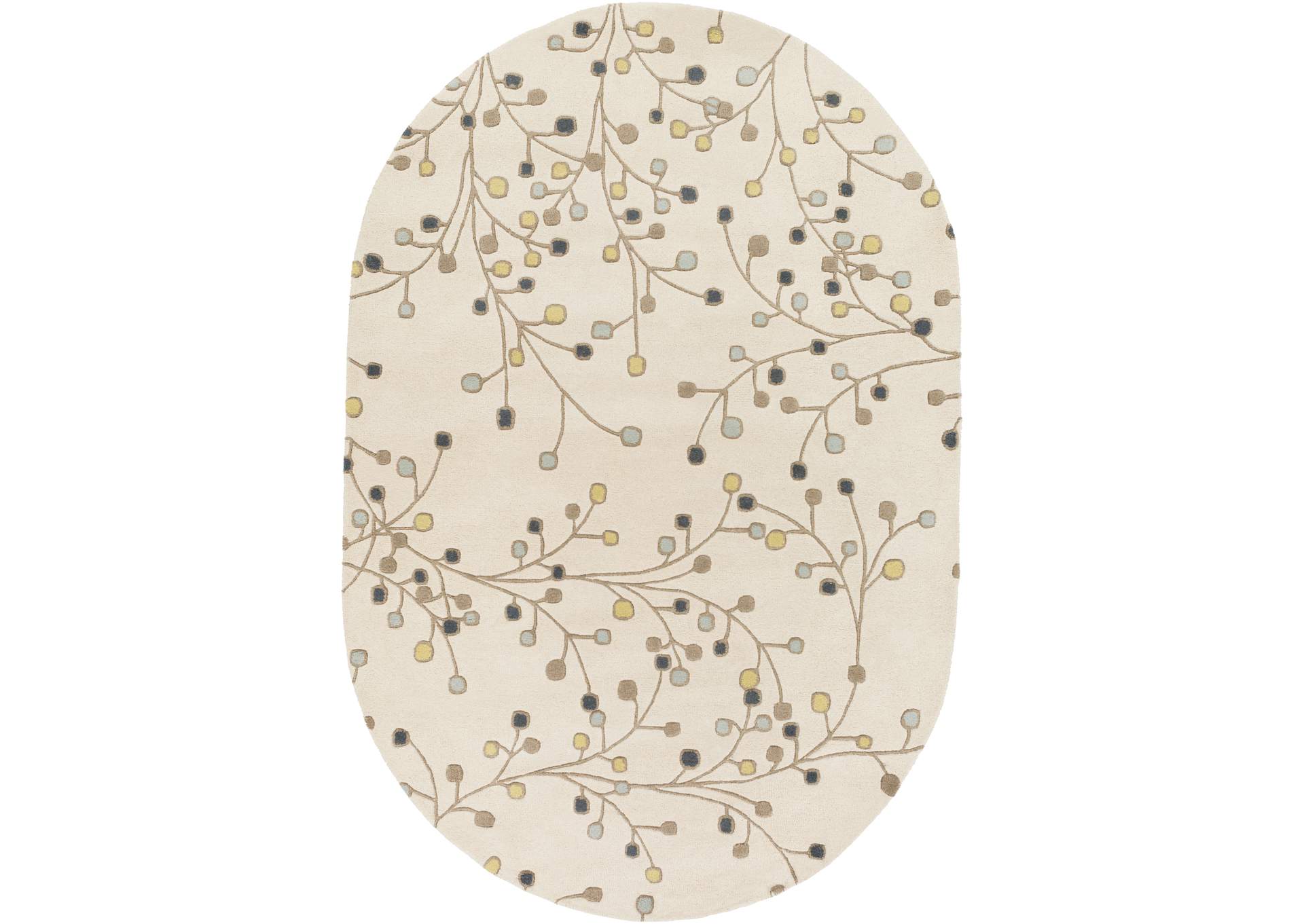 Athena Neutral Area Rug,Surya