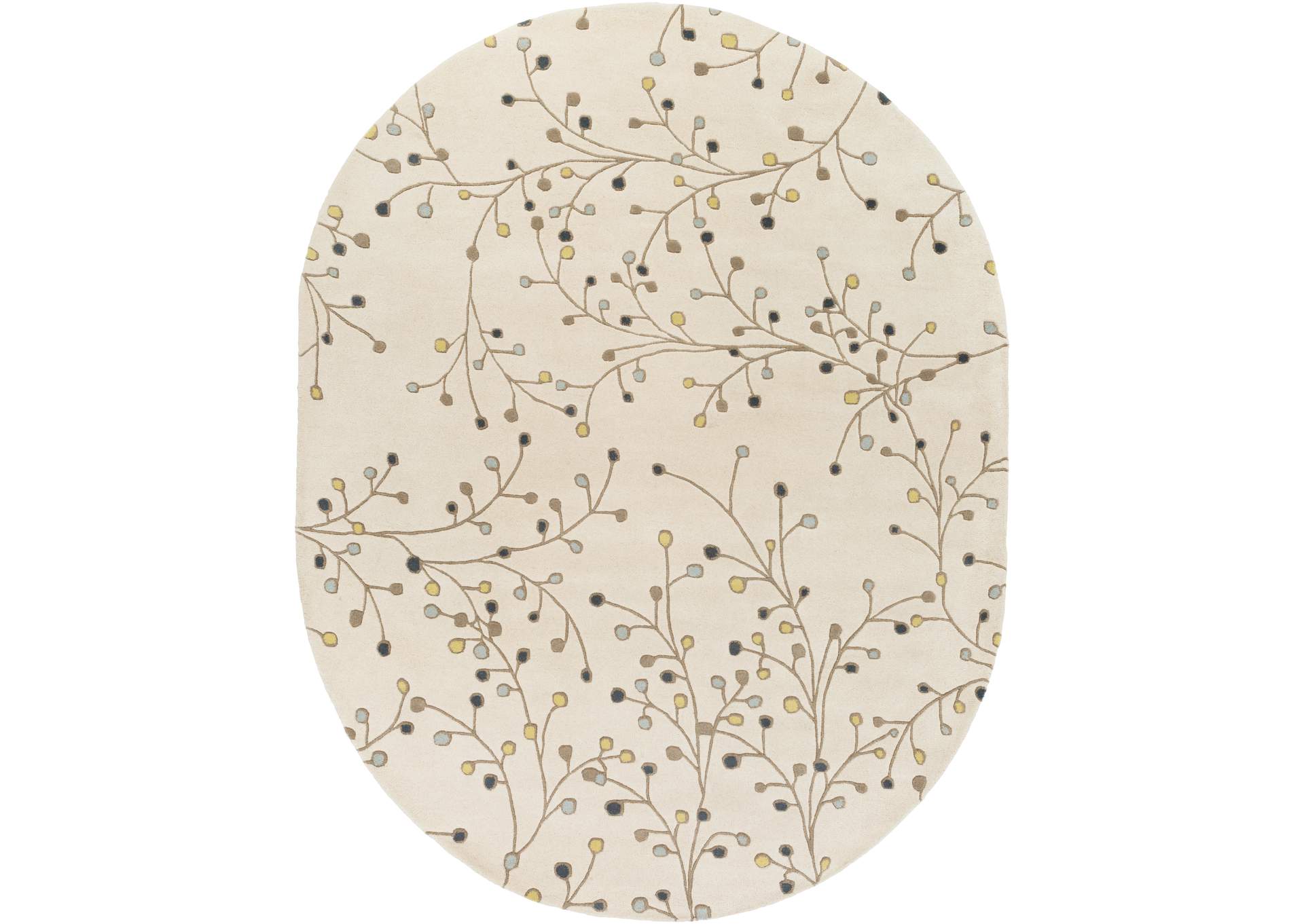 Athena Neutral Area Rug,Surya