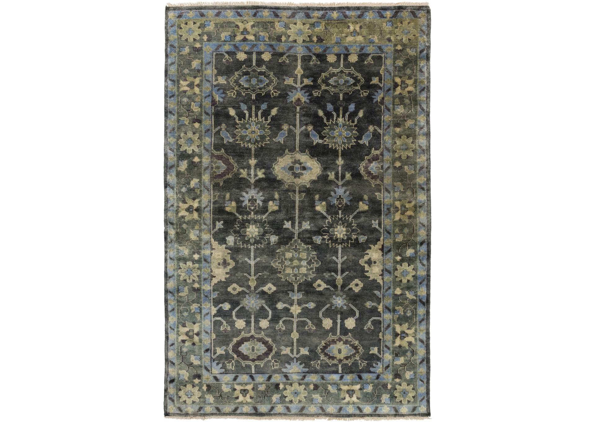 Antique Green Area Rug,Surya
