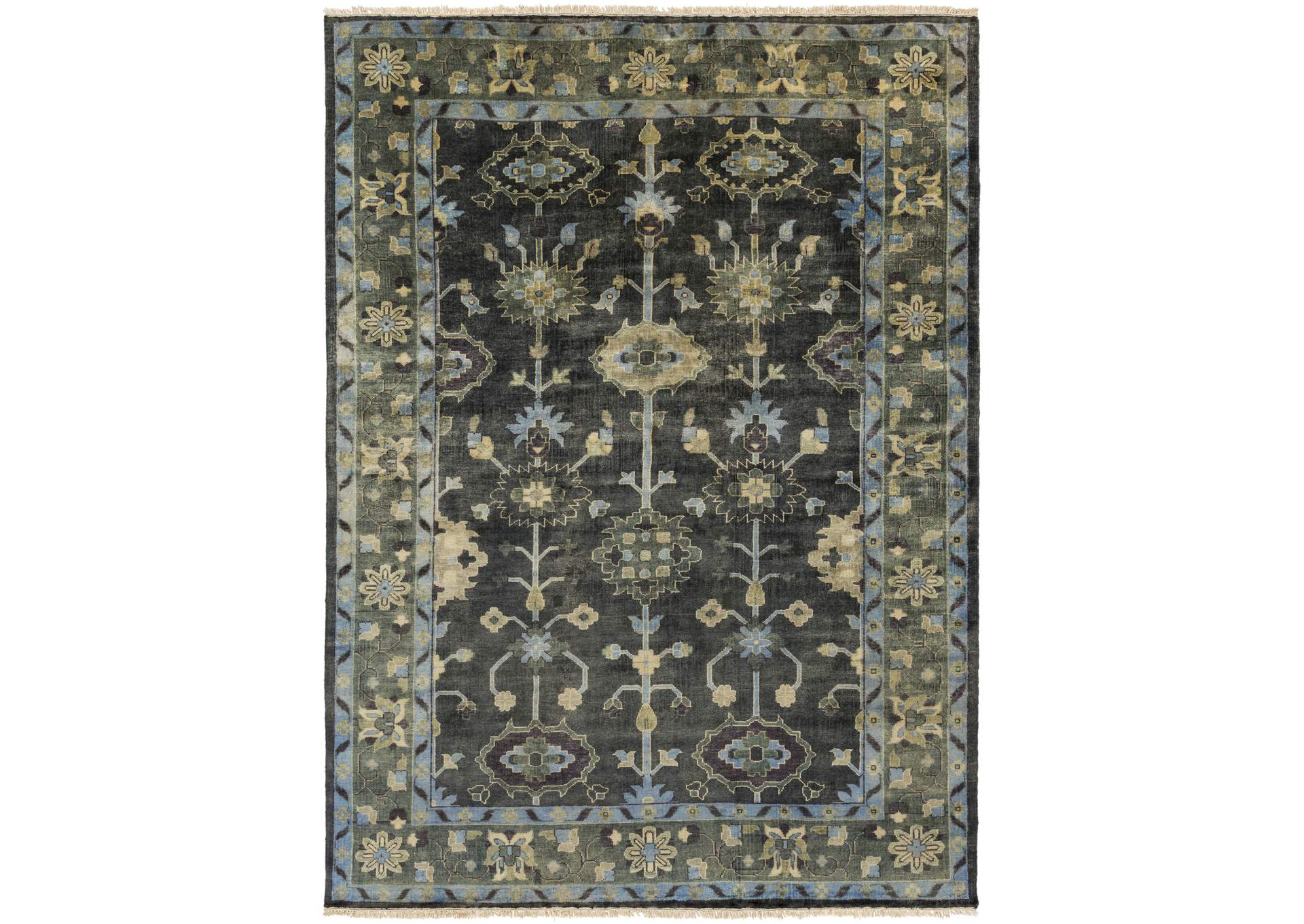 Antique Green Area Rug,Surya