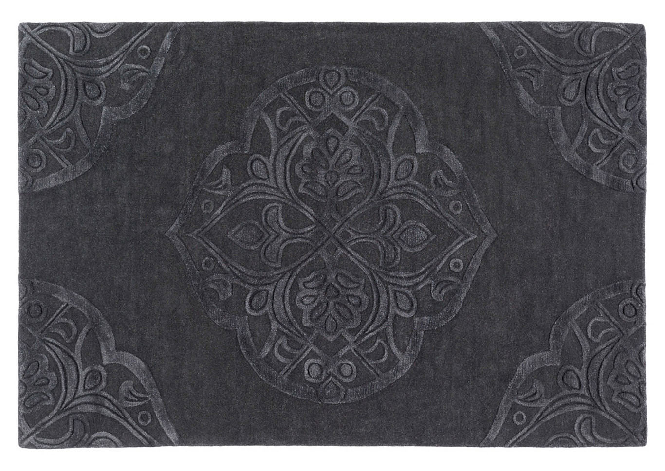 Antoinette Black Area Rug,Surya