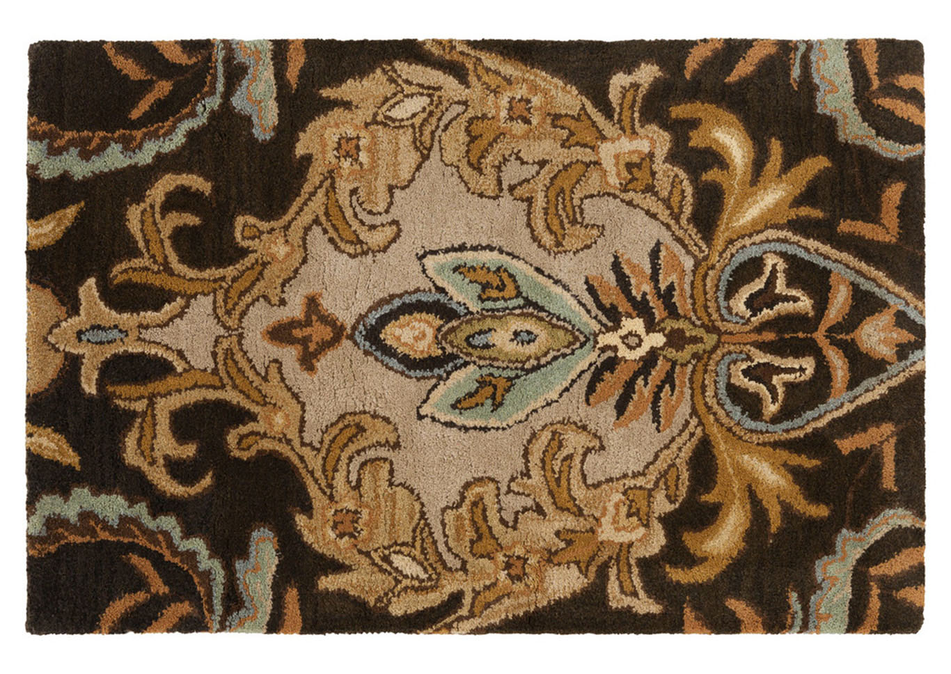 Aurora Black Area Rug,Surya