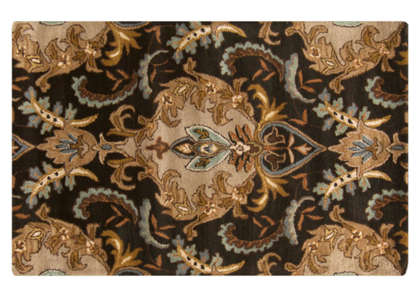 Aurora Black Area Rug,Surya