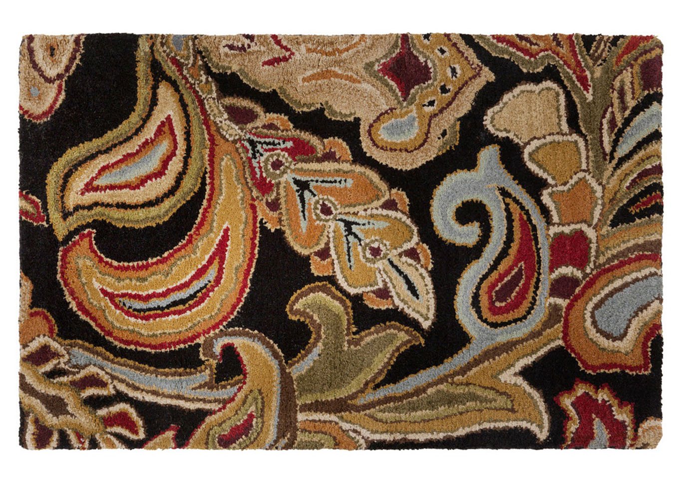 Aurora Black Area Rug,Surya