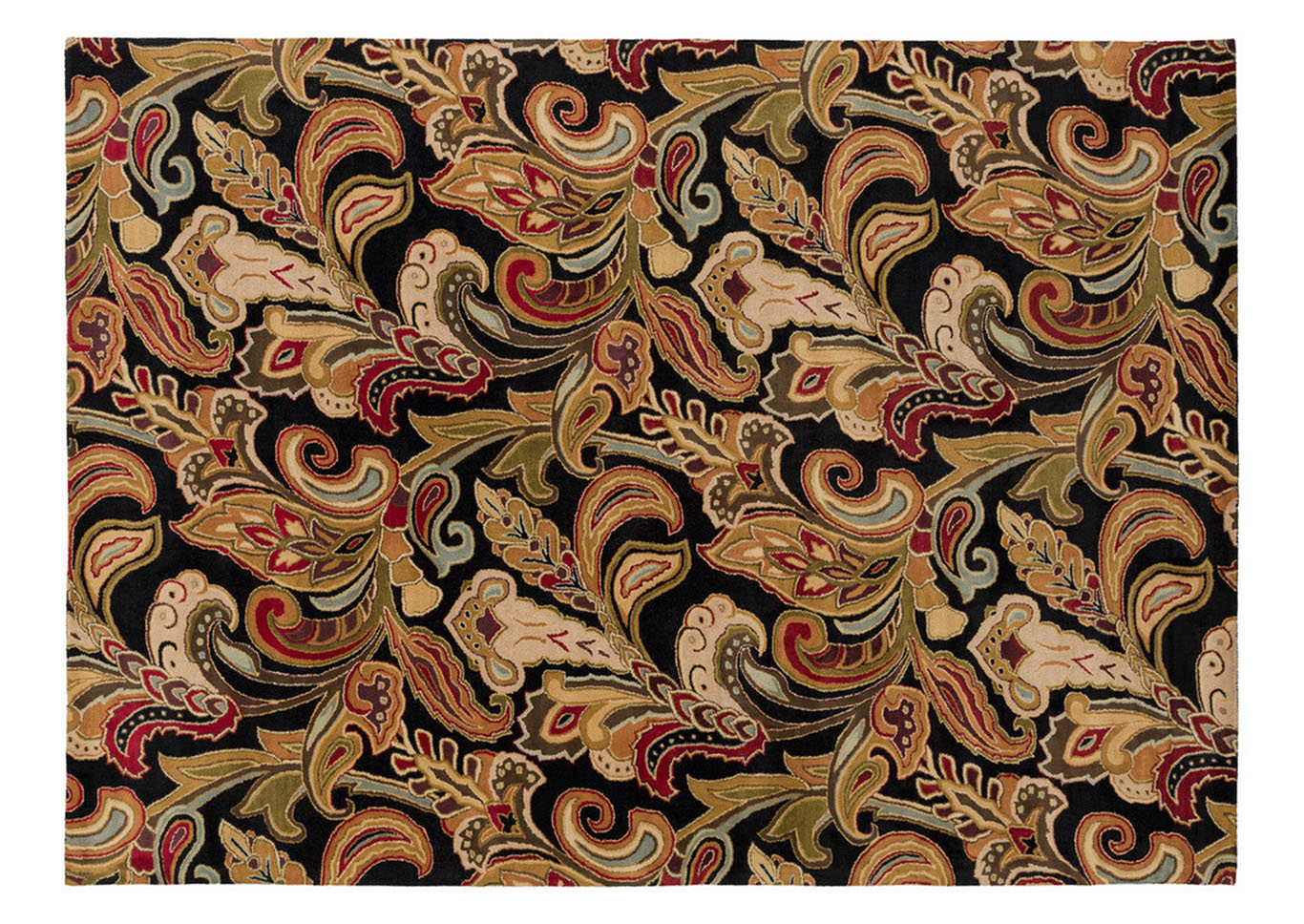 Aurora Black Area Rug,Surya