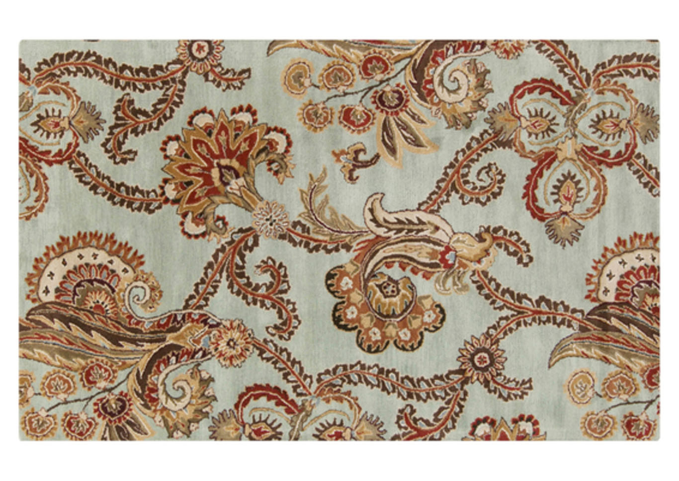 Aurora Green Area Rug,Surya