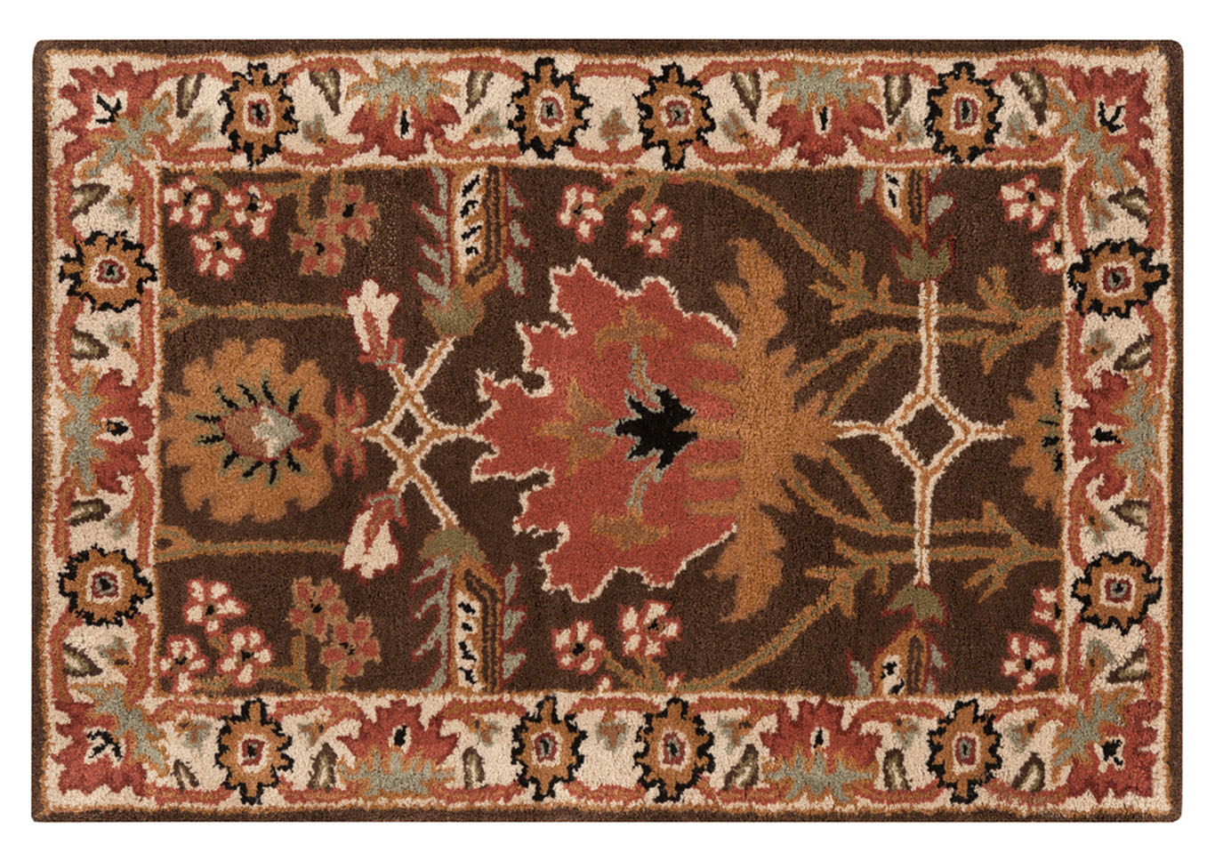 Aurora Brown Area Rug,Surya