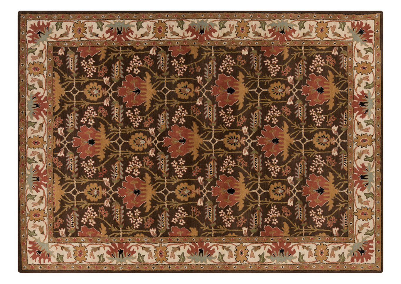 Aurora Brown Area Rug,Surya