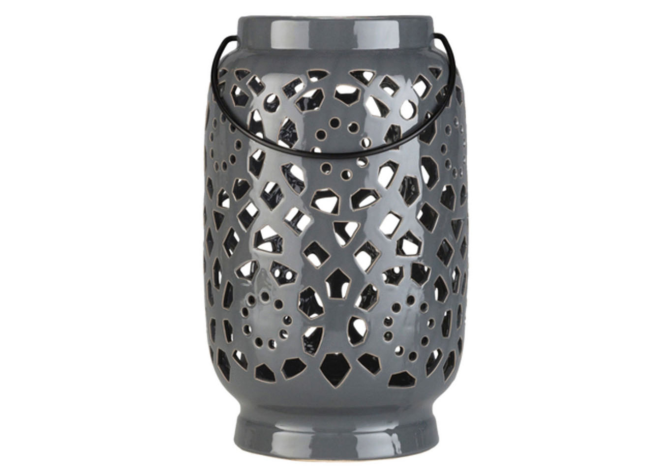 Avery Medium Gray Lantern,Surya