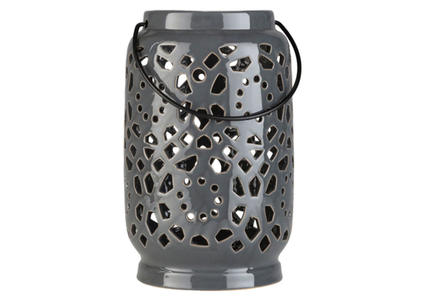 Avery Medium Gray Lantern,Surya