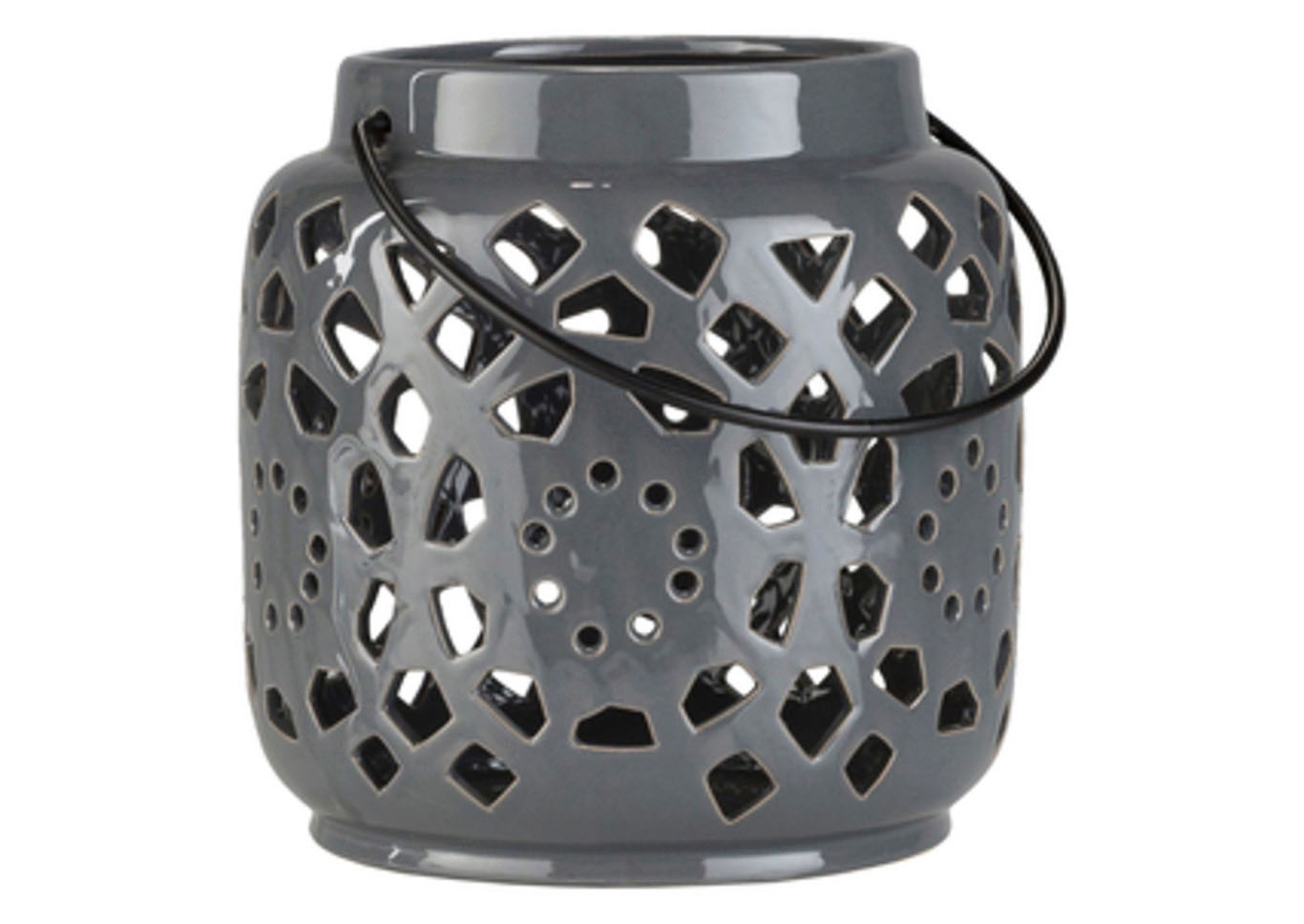 Avery Medium Gray Lantern,Surya