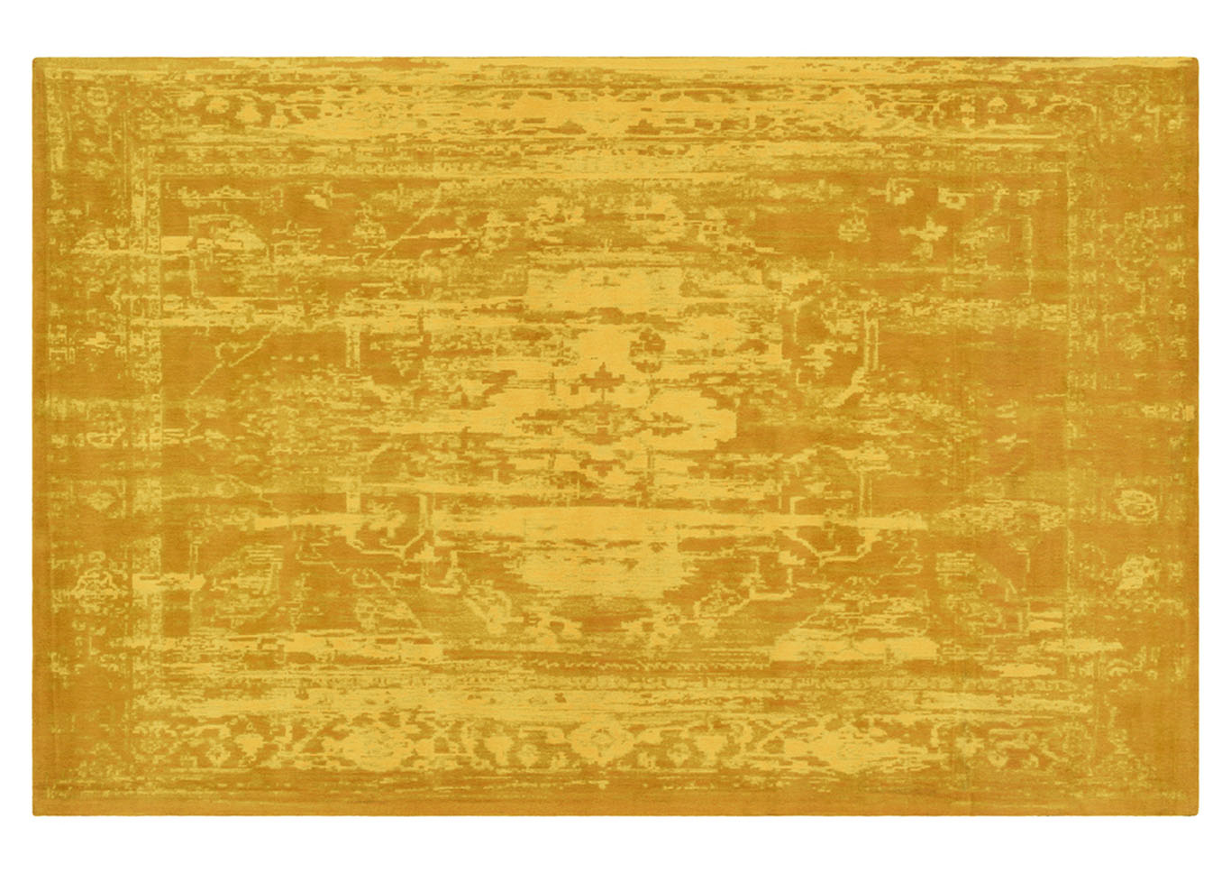 Elegant Yellow Area Rug,Surya