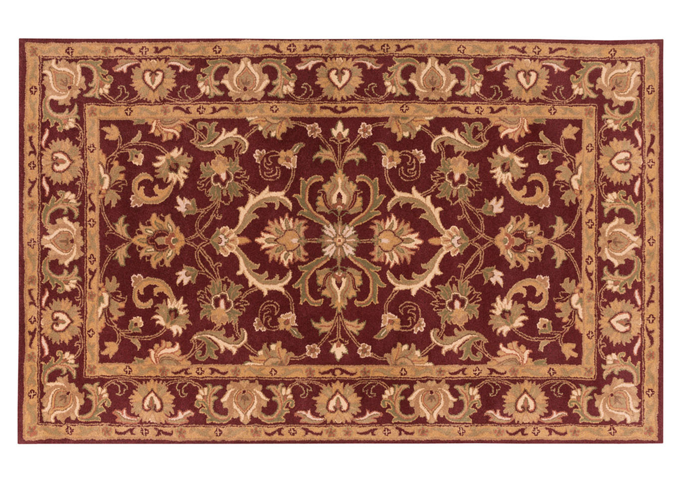 Oxford Red Area Rug,Surya
