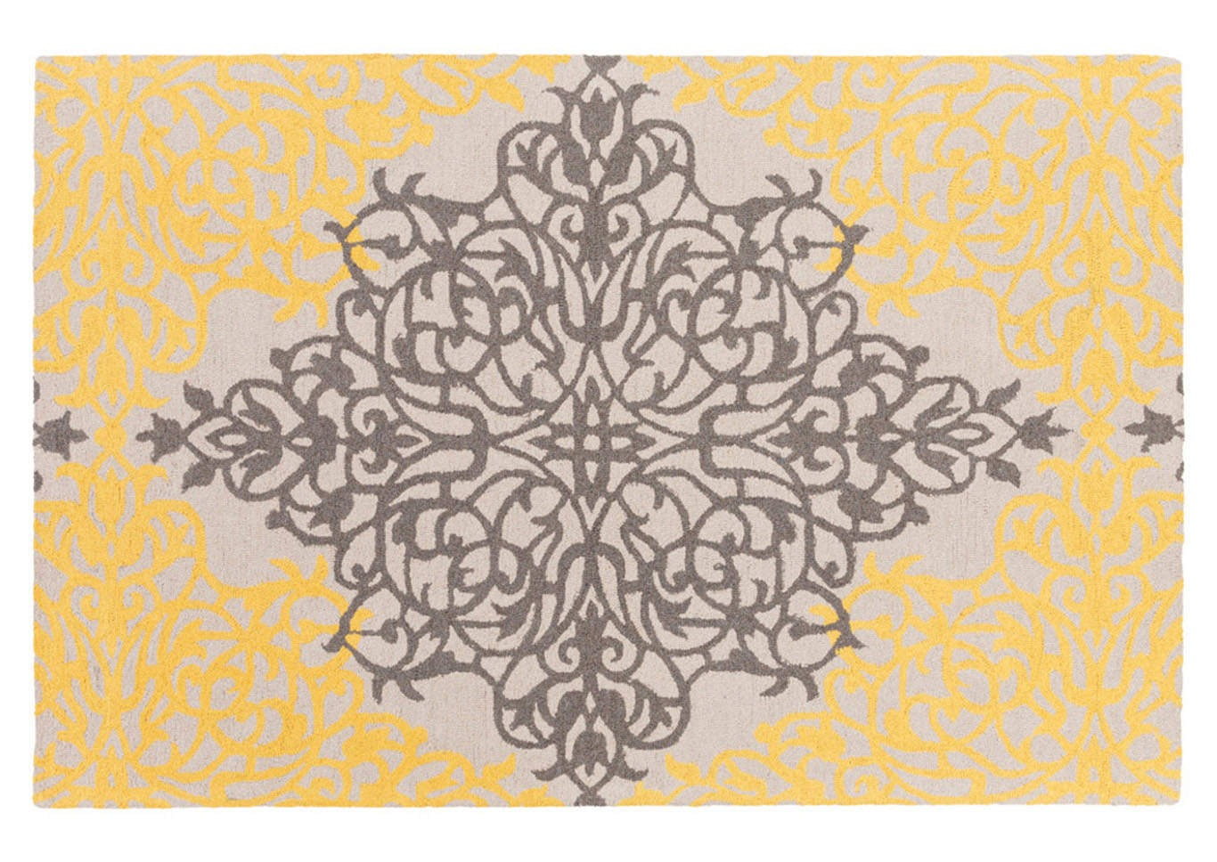 Hermitage Yellow Area Rug,Surya