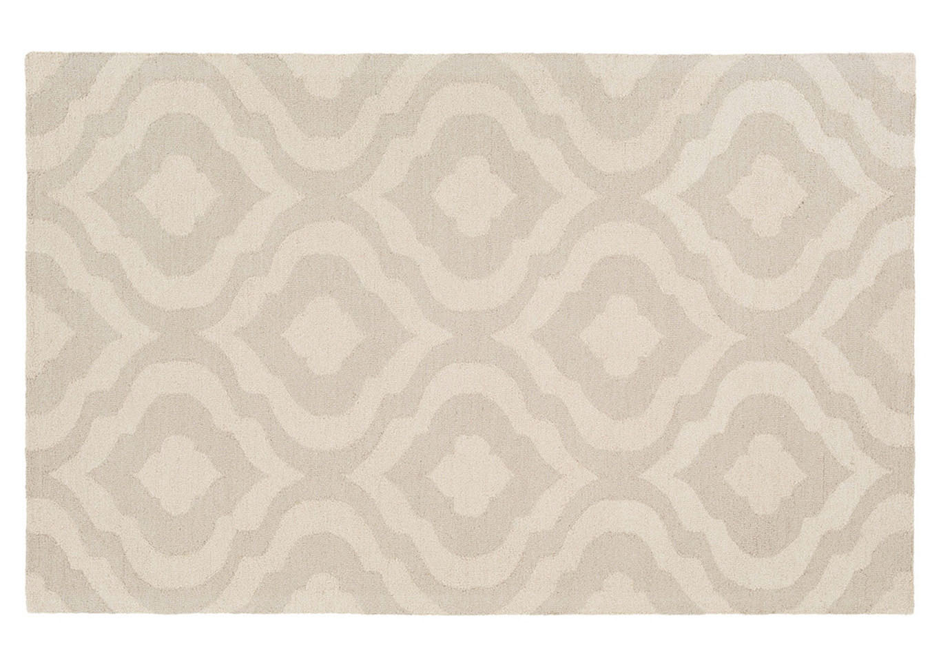 Impression White Area Rug,Surya