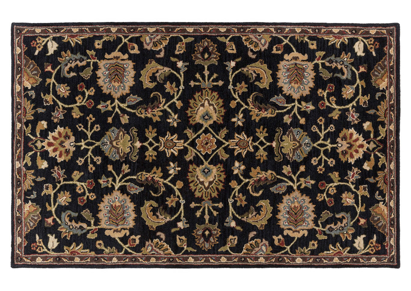 Middleton Black Area Rug,Surya