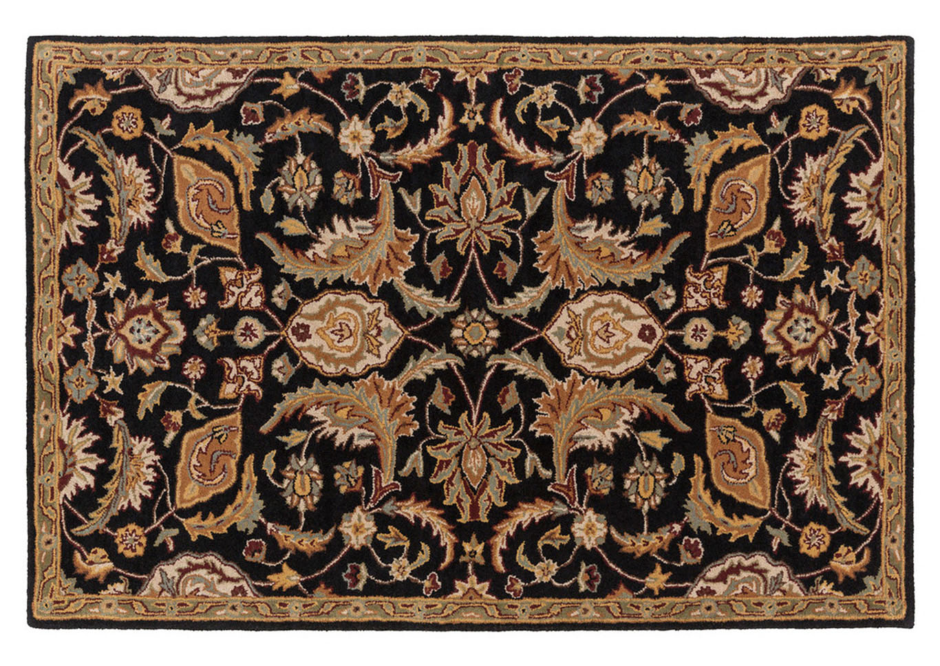 Middleton Black Area Rug,Surya