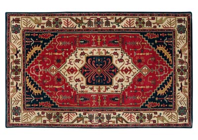 Ancient Treasures Red Area Rug