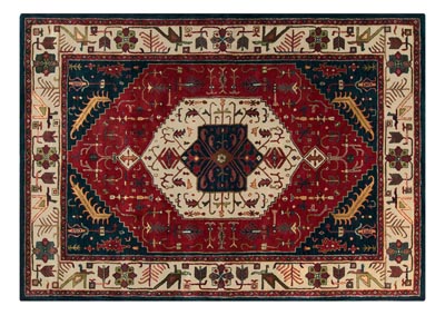 Image for Ancient Treasures Red Area Rug
