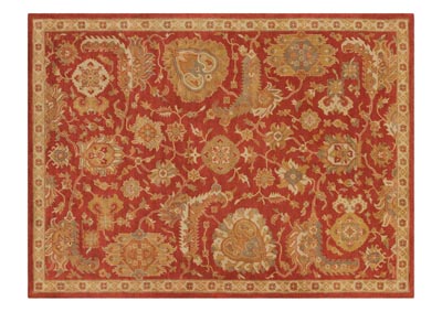 Image for Ancient Treasures Red Area Rug